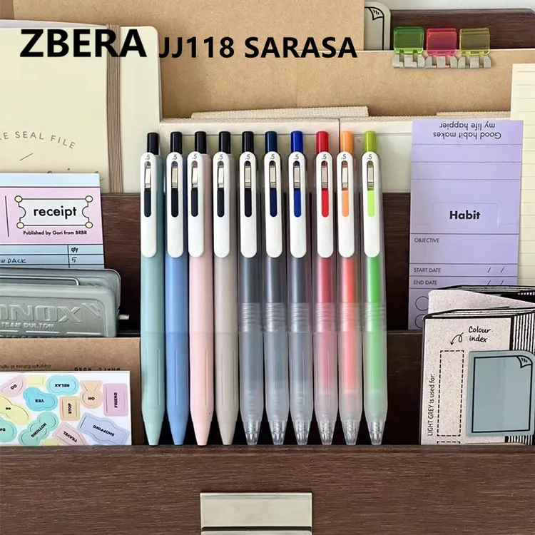 日本ZEBRA斑马牌JJ118悦芯笔学生考试刷题JJ15升级版按动中性水笔