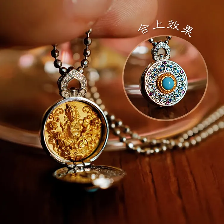 坠链均925银合成锆石 项链女款高级感轻奢首饰守护神本命年属马