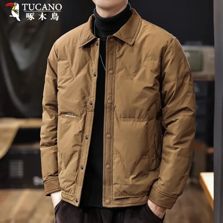 TUCANO/啄木鳥高定男装美式复古羽绒棉服男士新款外套时尚保暖