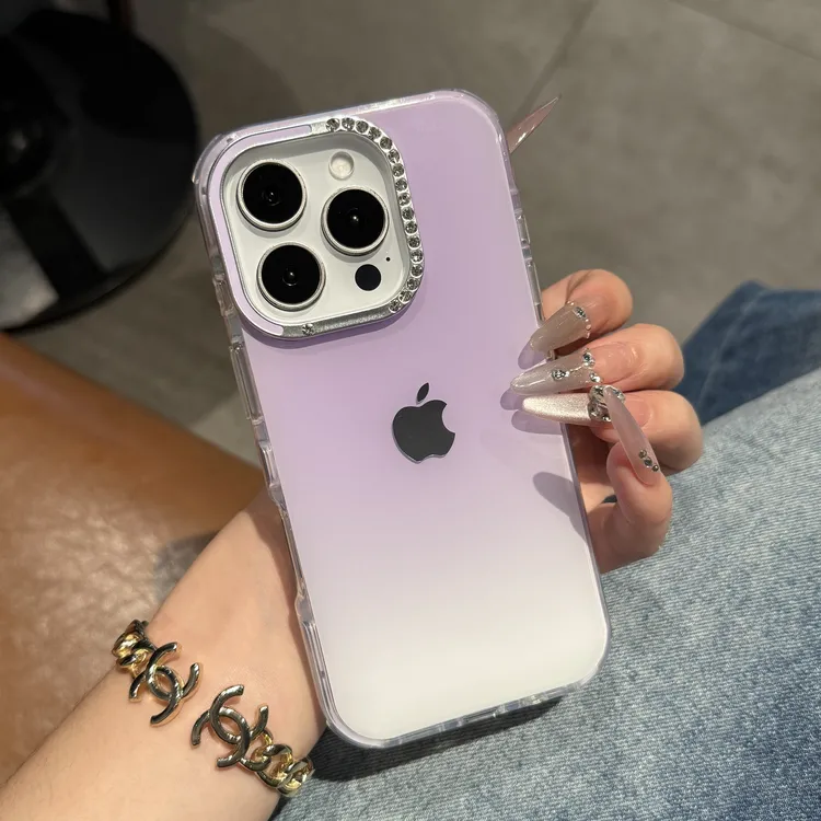 高颜值晕染果冻适用苹果17promax手机壳iPhone16简约15创意14新款