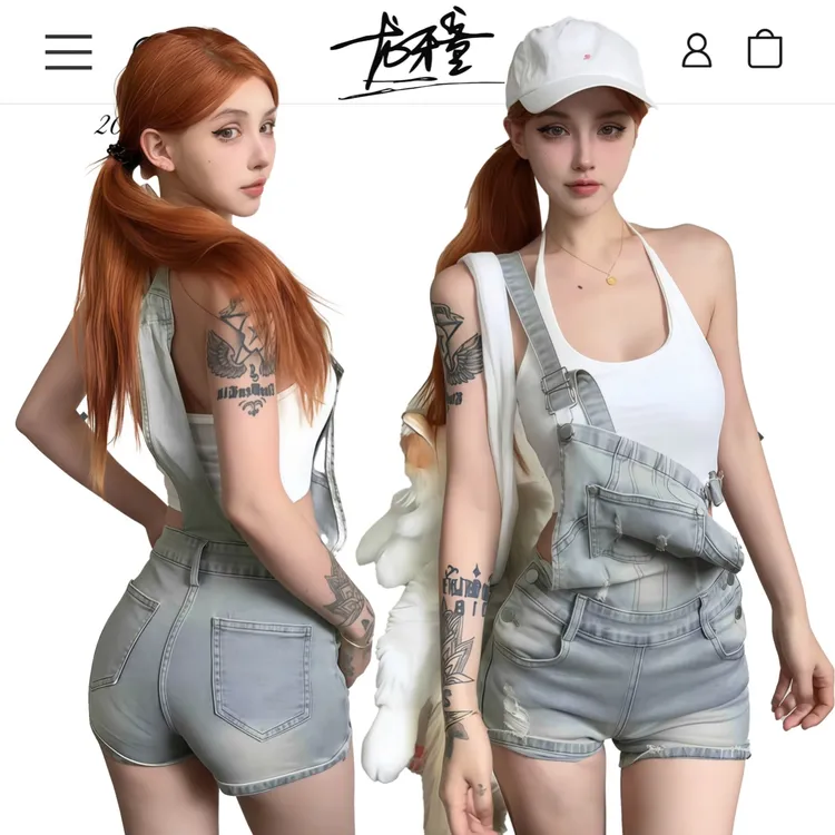 龙牙童推荐【港岛嫩妹】时尚夏季薄款水洗女牛仔裤休闲性感复古外穿