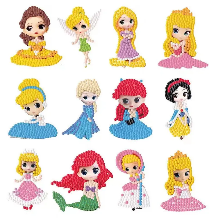 手工贴画创意材料包装饰随心贴益智玩具马赛克贴贴画3-6岁钻石画