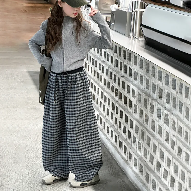 【原版现货】儿童服饰2025新款衣服女童秋装套装6-12高级感户外穿搭