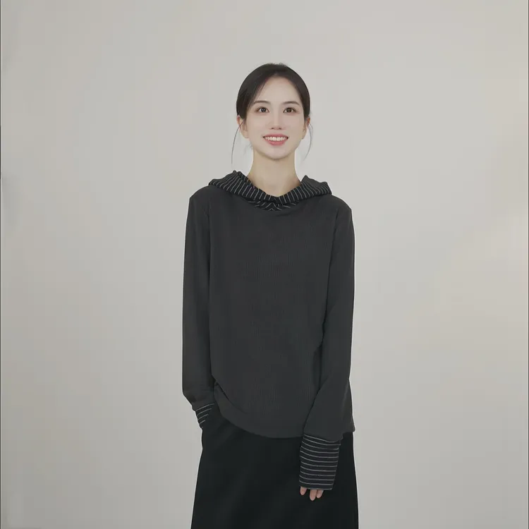 小禾【威化饼】德国拜耳3.0德绒速发热连帽云感舒适抑菌保暖打底衫