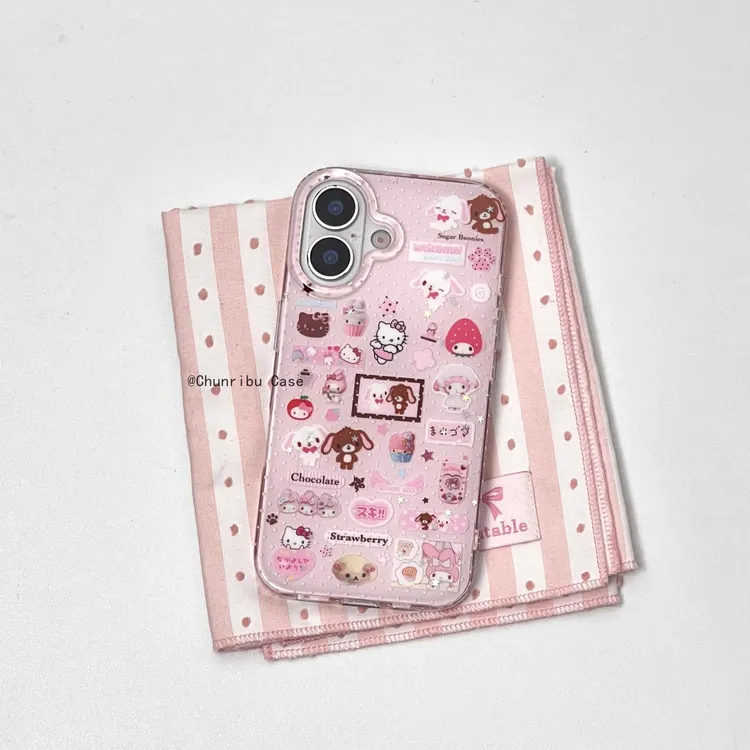 古早萌物三丽鸥甜点兔小卡通可爱适用苹果16promax手机壳15/14/13