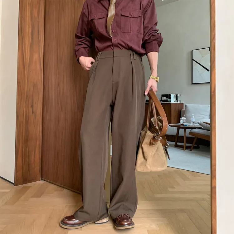 一轩轩轩【北岛春渡】春秋cleanfit休闲百搭男抗皱西裤休闲裤25328