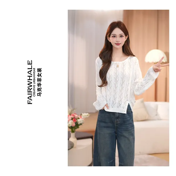 【新款上新】马克华菲秋季舒适简约纯色百搭上衣0822-01 qq