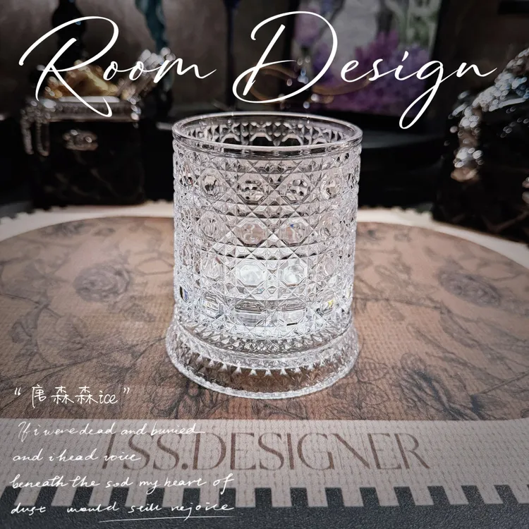 欧式轻奢高档旋转水晶玻璃家用桌面摆件 280ml