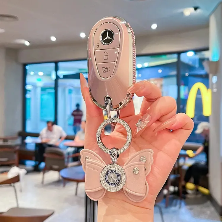 奔驰钥匙套C系列C260L壳E级E300L包GLC300/GLE450扣高端保护壳套
