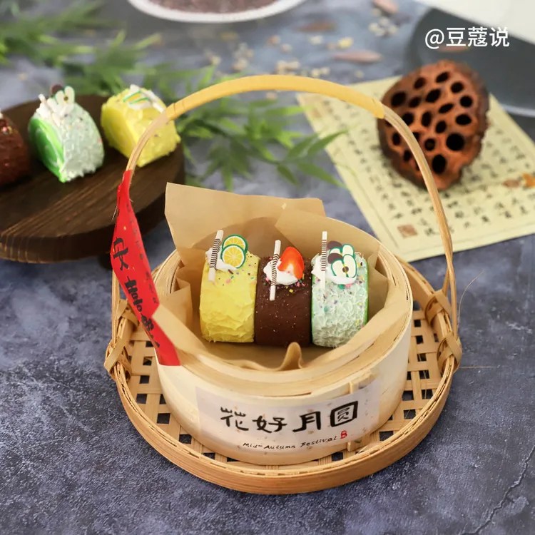 蛋糕甜点月饼中秋拍摄道具古风幼儿园餐食美食摄影布置拍照场景