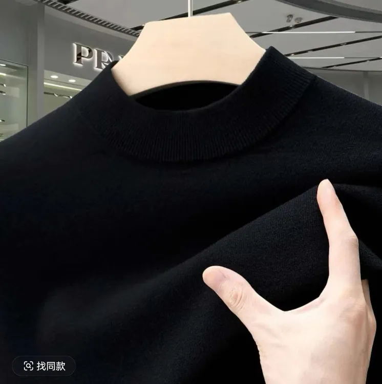 港口尾货【限购2单·100%山羊绒】欧洲轻奢秋冬男士可机洗羊绒针织衫