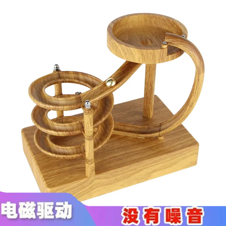 网红永动机滑梯小球循环解压磁驱动静音款解压小球循环拉流量道具