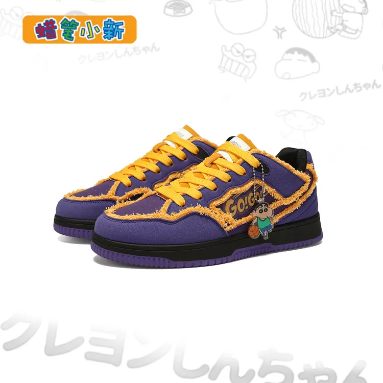 蜡笔小新鞋子男款2025秋季时尚潮流舒适复古经典干净感痞帅男板鞋