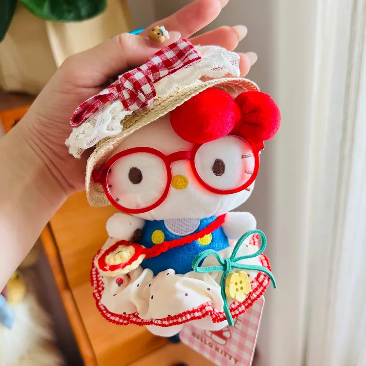正版HelloKitty包包挂件卡通可爱毛绒玩偶钥匙扣七夕礼物背包装饰