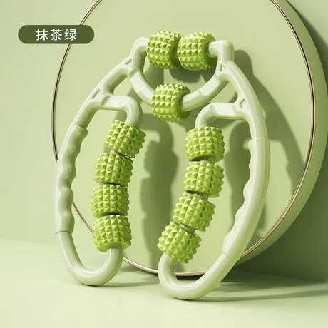 腿部全身通用揉捏指压腿部按摩轮健身夹腿器瘦腿神器有氧运动滚轮