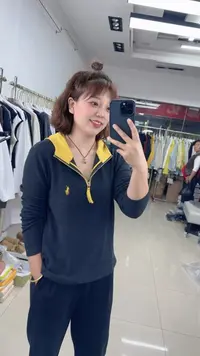 5824高品质半拉链款正肩双面绒打底衫