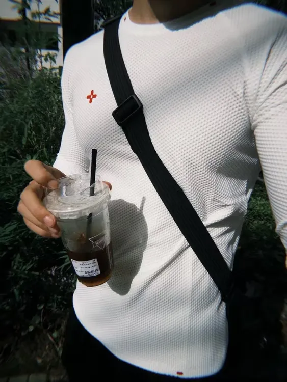 PureZen基本单元秋冬男士纯色运动休闲T恤泡泡衫健身健身健身长袖