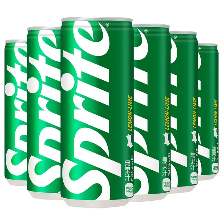 日本进口Sprite柠檬味雪碧汽水245ml/罐装夏日饮品碳酸饮料