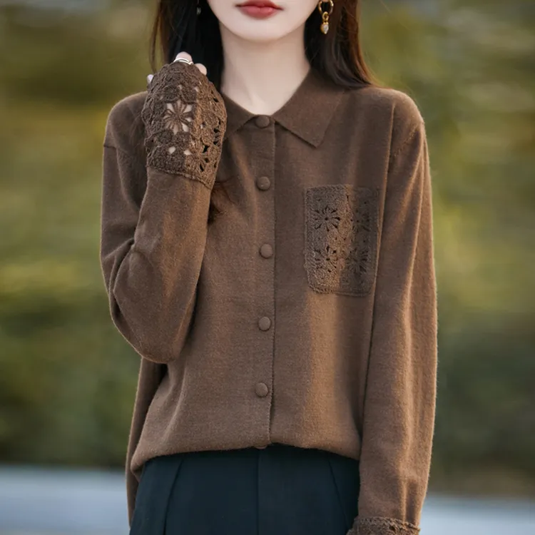 胖mm秋冬特大码娃娃领女士毛衣遮肚子上衣内搭可外穿针织打底开衫