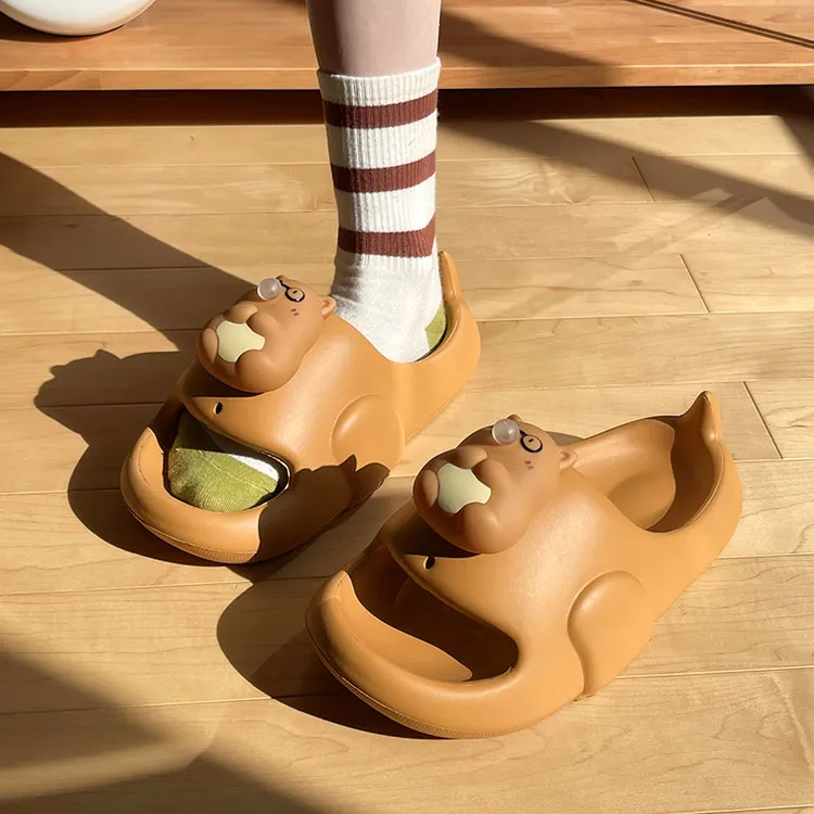 ECAC可爱泡泡熊拖鞋女2025新款室内家居防滑防臭eva踩屎感凉拖鞋