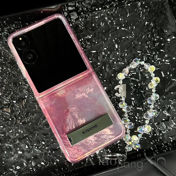 高级创意适用荣耀magicVflip水墨晕染小米mixflip折叠支架手机壳