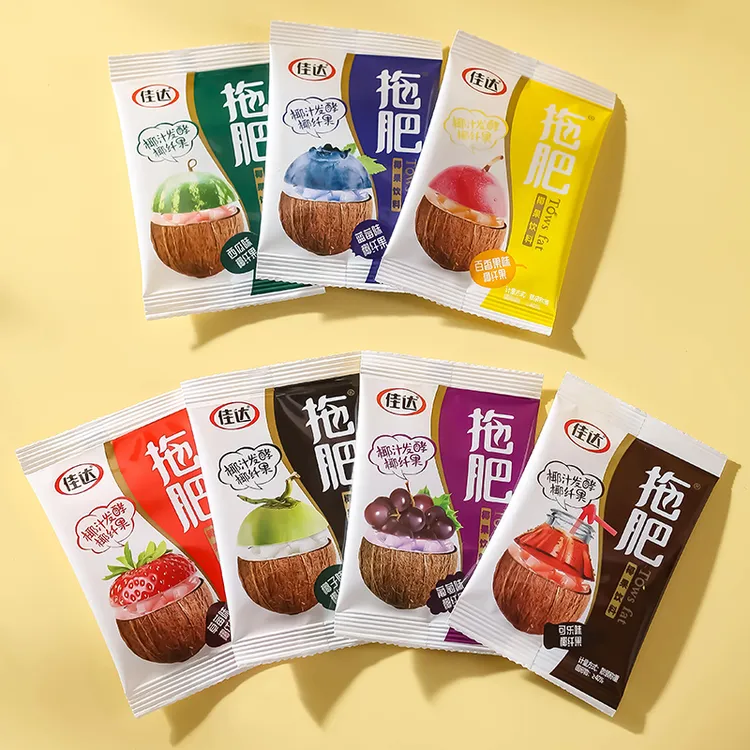 佳达拖肥童年椰果果味饮料8090后怀旧小卖部办公室香甜拖肥椰果肉