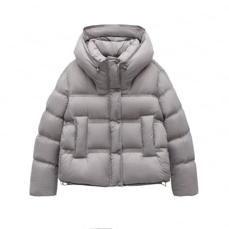 【纪朵研】8180时尚小个子连帽外套女冬季新款超宽松加厚保暖上衣