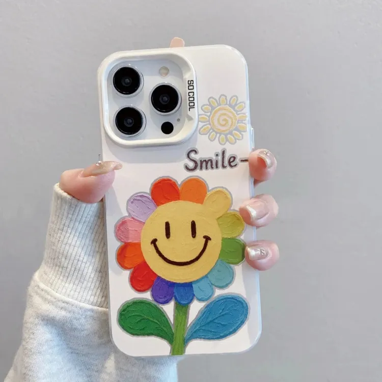 阳光向日葵适用于苹果16pro手机壳高档华为荣耀小米OPPOVIVO一加