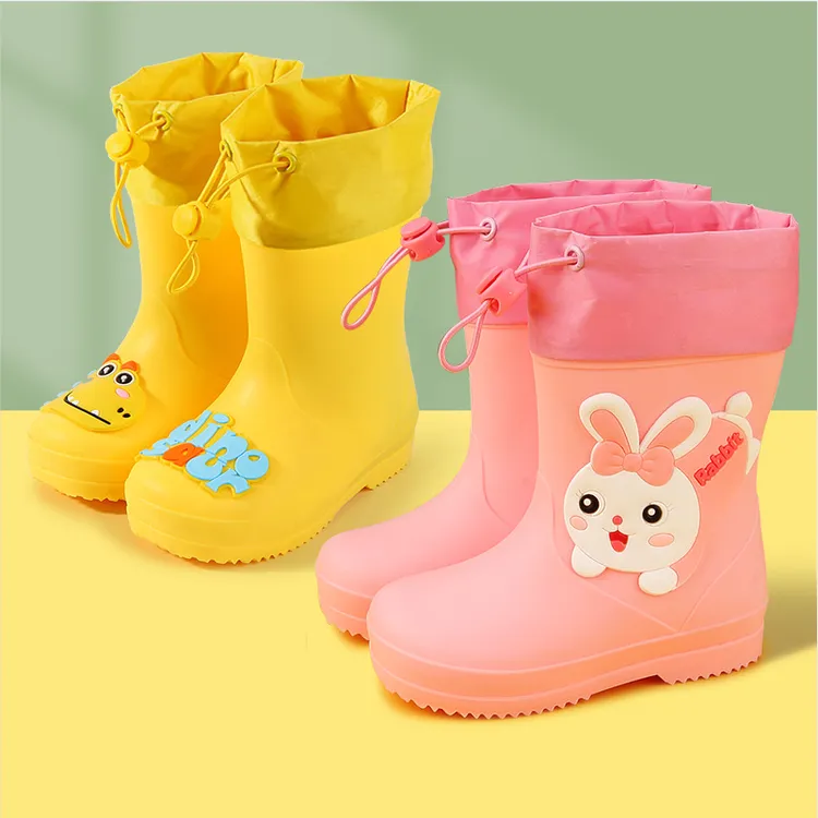 儿童雨鞋女款2025新款可爱防滑雨靴轻便中筒女孩幼儿宝宝男童水鞋