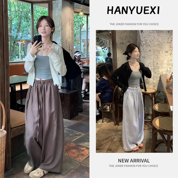 【现货】夏季一整套女装2025年新款休闲开衫外套背心休闲裤三件套