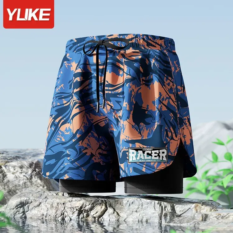 羽克泳裤男士防尴尬2025年新款平角大码泳衣男款专业速干游泳装备