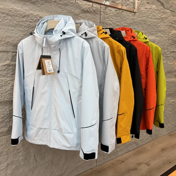 户外三合一冲锋衣防风防水徒步旅行登山服加绒外套3555