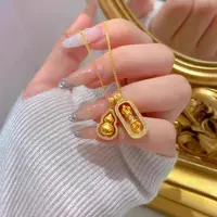 合金项链金刚杵葫芦项链韦雪同款