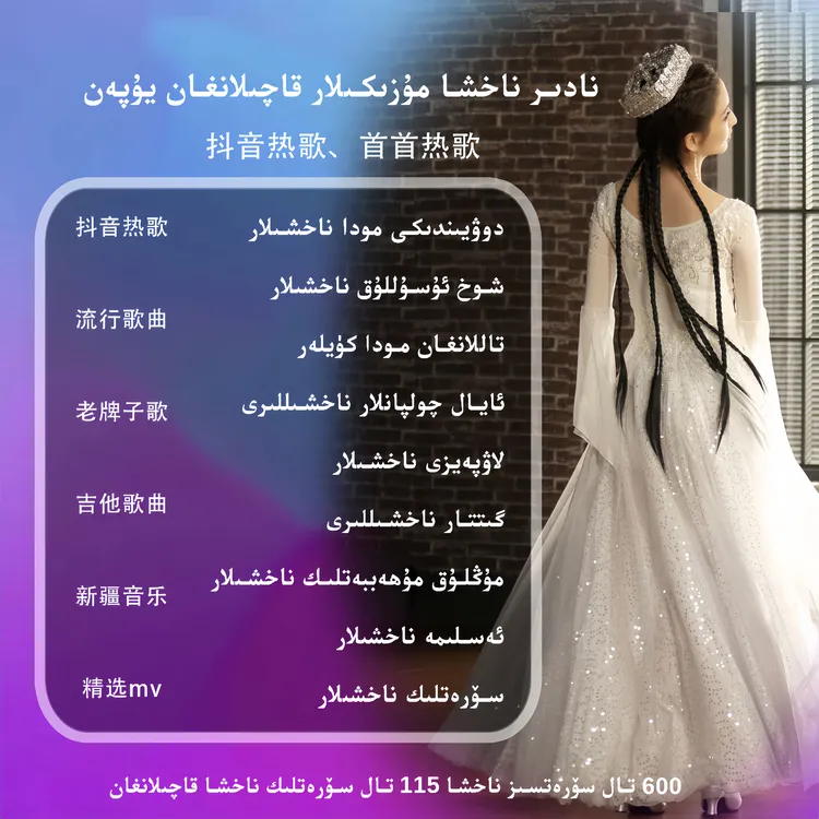 新疆包邮 新疆歌曲 nahxa 