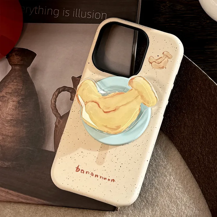 磁吸支架iPhone16promax手机壳苹果香蕉水果14适用13菲林15韩系11