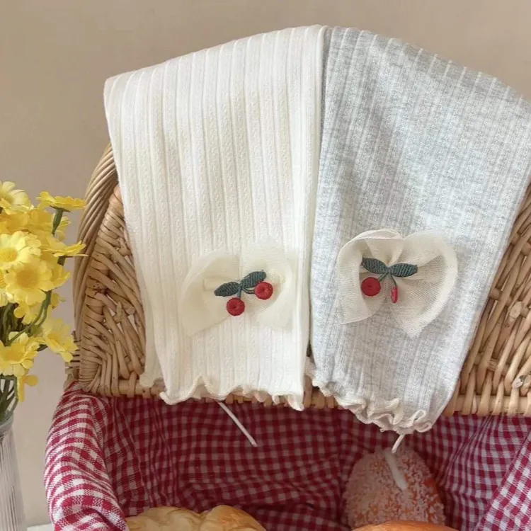 女童打底裤夏季薄款七分裤网眼透气夏天女宝宝时尚裤子柔软舒适