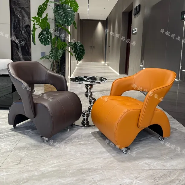 轻奢艺术风高定复古溜溜凳换鞋凳万能凳皮质旋转静音儿童