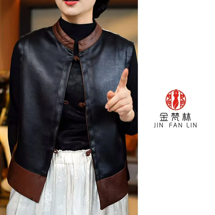【秋意马甲】双面马甲国风上衣立领无袖背心盘扣外套中式