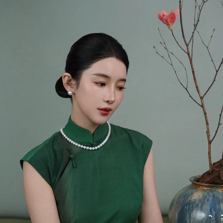 阮仕珍珠【苏堤初雪】淡水珍珠项链7-8mm极光淡水ak官方正品百搭女商品图