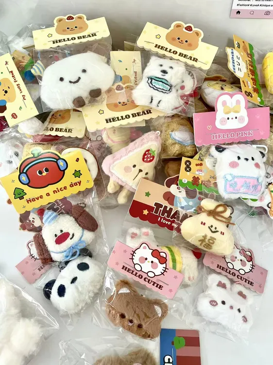 可爱娃娃抛洒小玩偶小挂件挂件50个100个批发毛绒礼物毛绒公仔