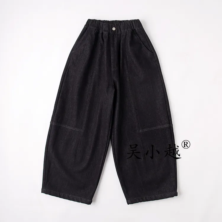 吴小越w1700男童加绒牛仔裤冬款痞帅男孩冬新款韩版潮童长裤