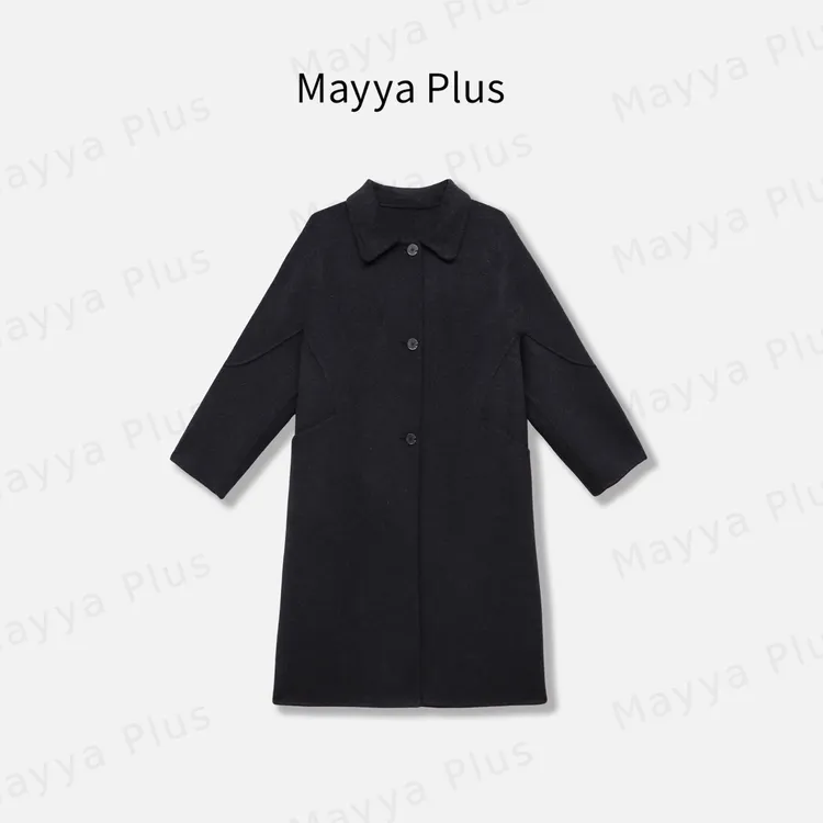 【温哥华】Mayya Plus麦芽定制高级感绵羊毛百搭大衣女外套32537338