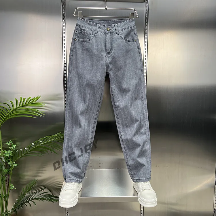 【纯棉】美式复古高端男士牛仔裤潮牌宽松直筒休闲阔腿裤显高显瘦