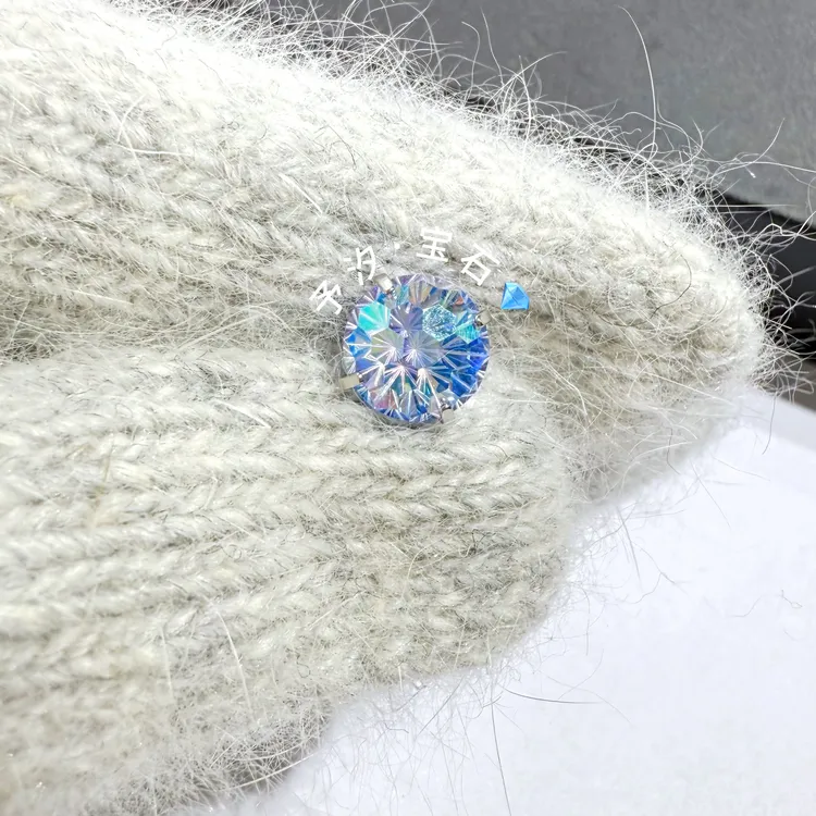 钛合金锆石耳饰 合金锆石耳饰钛合金天火切合金耳饰耳垂耳骨0.9牙