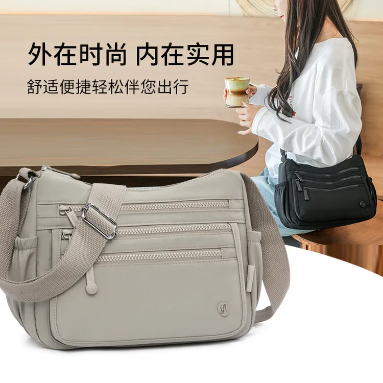 包包女2025新款轻便简约中年女式休闲斜挎包通勤百搭大容量单肩包