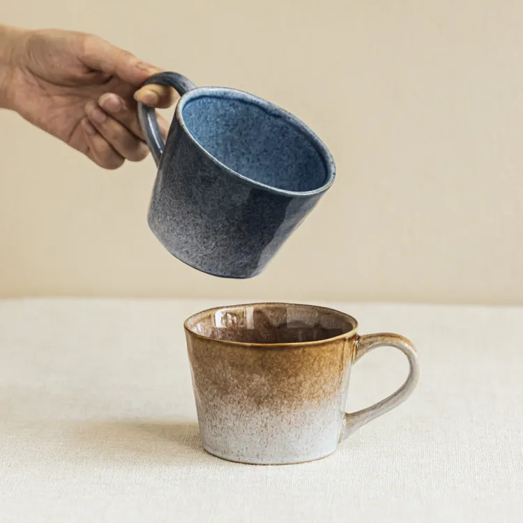 YE HOME 特色窑变陶瓷马克杯高颜值渐变杯子家用水杯咖啡杯早餐杯