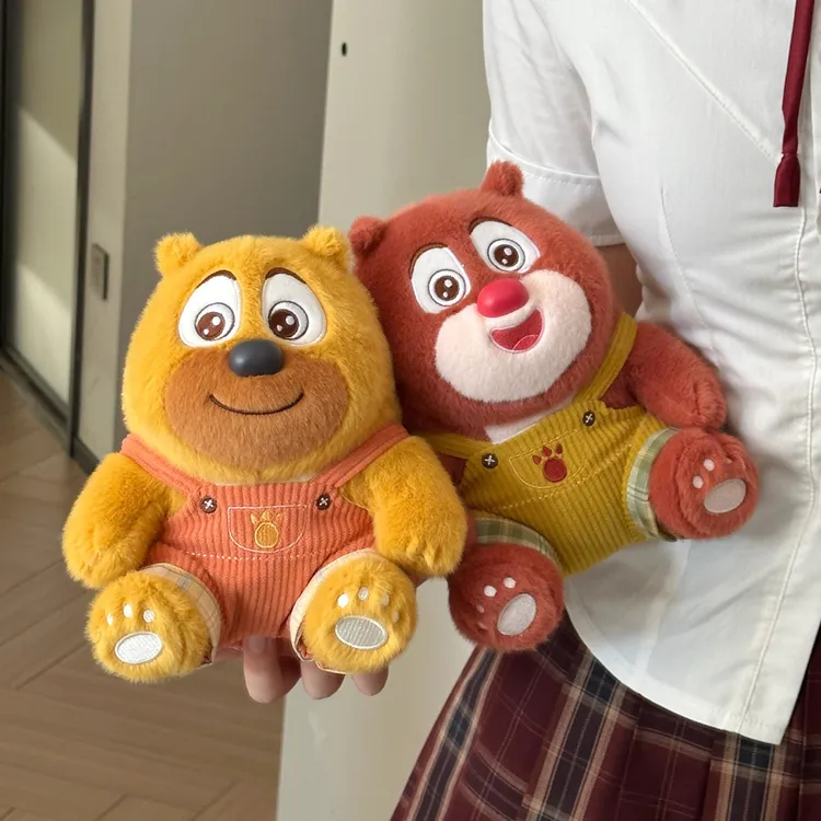 正版可爱熊出没玩偶熊大熊二公仔毛绒玩具布娃娃男孩女孩生日礼物