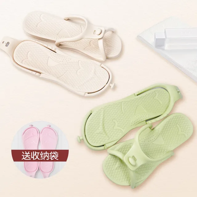 便携式可折叠拖鞋旅行防滑沙滩鞋旅游超轻游泳女浴室洗澡出差用品