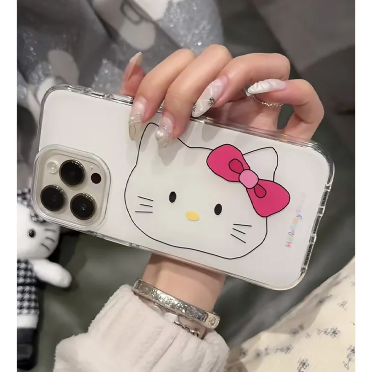 BANCA大脸kitty适用iPhone16/15大孔手机壳苹果华为vivo小米oppo