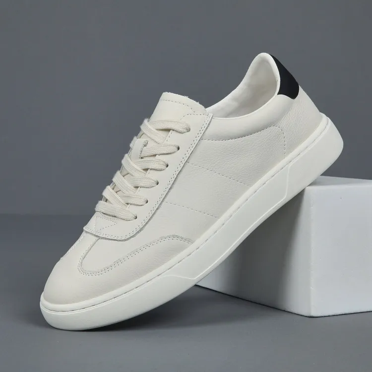 头层牛皮小白鞋休闲鞋夏季休闲休闲板鞋鞋子时尚